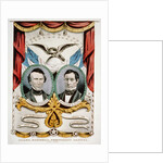 Democratic presidential campaign banner, 1852 by American School