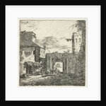 Inn at city gate, 1653 by Adriaen van de Velde