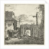 Inn at city gate, 1653 by Adriaen van de Velde