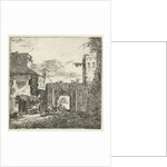 Inn at city gate, 1653 by Adriaen van de Velde