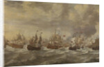Episode from the Four Days' Naval Battle of June 1666 by Willem van de the Younger Velde