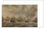 Episode from the Four Days' Naval Battle of June 1666 by Willem van de the Younger Velde
