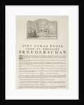 Rules of the Guild of Saint Luke in Dordrecht, 1736 by Aert Schouman