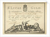 Receipt from the Guild of Saint Luke in Amsterdam to the glazier James Cip, 1729 by Dutch School