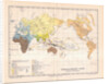 Ethnographic map of the world by German School