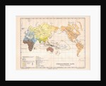 Ethnographic map of the world by German School