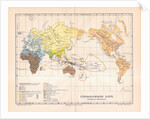 Ethnographic map of the world by German School
