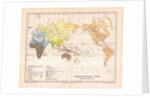 Ethnographic map of the world by German School