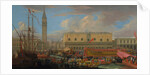 The Bucintoro Departing from the Bacino di San Marco, 1710 by Luca Carlevaris