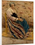 An Old Woman with Cat, 1878 by Max Liebermann