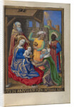 The Adoration of the Magi from a Book of Hours Ms. 48 fol. 59, c.1480-90 by Georges Trubert