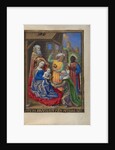 The Adoration of the Magi from a Book of Hours Ms. 48 fol. 59, c.1480-90 by Georges Trubert