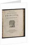 Title page of Principia philosophiae by Rene Descartes, 1644 by Dutch School