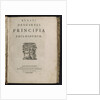 Title page of Principia philosophiae by Rene Descartes, 1644 by Dutch School