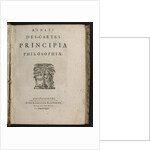 Title page of Principia philosophiae by Rene Descartes, 1644 by Dutch School