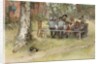 Breakfast under the Big Birch by Carl Larsson