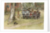 Breakfast under the Big Birch by Carl Larsson