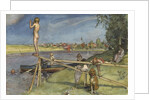 A Pleasant Bathing Place by Carl Larsson