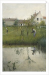 The Old Man and the Nursery Garden by Carl Larsson