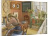 Letter-writing, 1912 by Carl Larsson