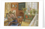 Letter-writing, 1912 by Carl Larsson