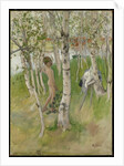 Nude Boy among Birches, 1898 by Carl Larsson