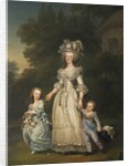 Queen Marie Antoinette with her Children in the Park of Trianon, 1785 by Adolf Ulrich Wertmuller