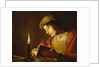 Young Man Reading by Candle Light, c.1630 by Matthias (c.1600-p.1650) Stomer