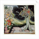 Somaprabha and a Celestial Nymph Listening to Music, c.1590 by Mughal School