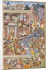 Flight of Sultan Bahadur During Humayun's 1535 Campaign in Gujarat, c.1590 by Dharmdas Dharmdas