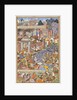 Flight of Sultan Bahadur During Humayun's 1535 Campaign in Gujarat, c.1590 by Dharmdas Dharmdas