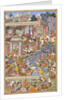 Flight of Sultan Bahadur During Humayun's 1535 Campaign in Gujarat, c.1590 by Dharmdas Dharmdas