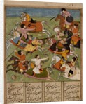 Battle Scene, c.1610-20 by Mughal School
