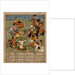 Battle Scene, c.1610-20 by Mughal School