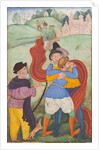 Europeans Embracing, c.1590 by Mughal School