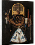 Hunting gear, Still Life, 1661 by Antonius Leemans
