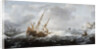Ships in a Storm on a Rocky Coast, 1614-8 by Jan Porcellis