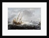 Ships in a Storm on a Rocky Coast, 1614-8 by Jan Porcellis