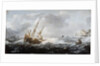 Ships in a Storm on a Rocky Coast, 1614-8 by Jan Porcellis