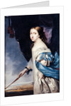 Portrait of Queen Christina of Sweden, 1661 by Abraham Wuchters