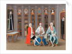 The Stenbock family in their library at Rånäs, c.1740 by Carl Fredrik Svan