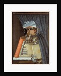 Portrait of a librarian, c.1566. by Giuseppe Arcimboldo