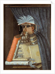 Portrait of a librarian, c.1566. by Giuseppe Arcimboldo
