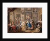 Dancing scene in palace, c.1730 by Johann Georg Platzer