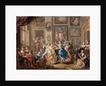 Dancing scene in palace, c.1730 by Johann Georg Platzer