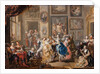 Dancing scene in palace, c.1730 by Johann Georg Platzer