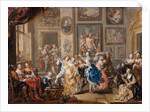 Dancing scene in palace, c.1730 by Johann Georg Platzer