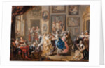 Dancing scene in palace, c.1730 by Johann Georg Platzer
