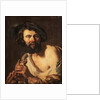 Man with flute by Dutch School