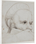 The head of a crossbowman taking aim, 1514-5 by Hans Holbein the Elder